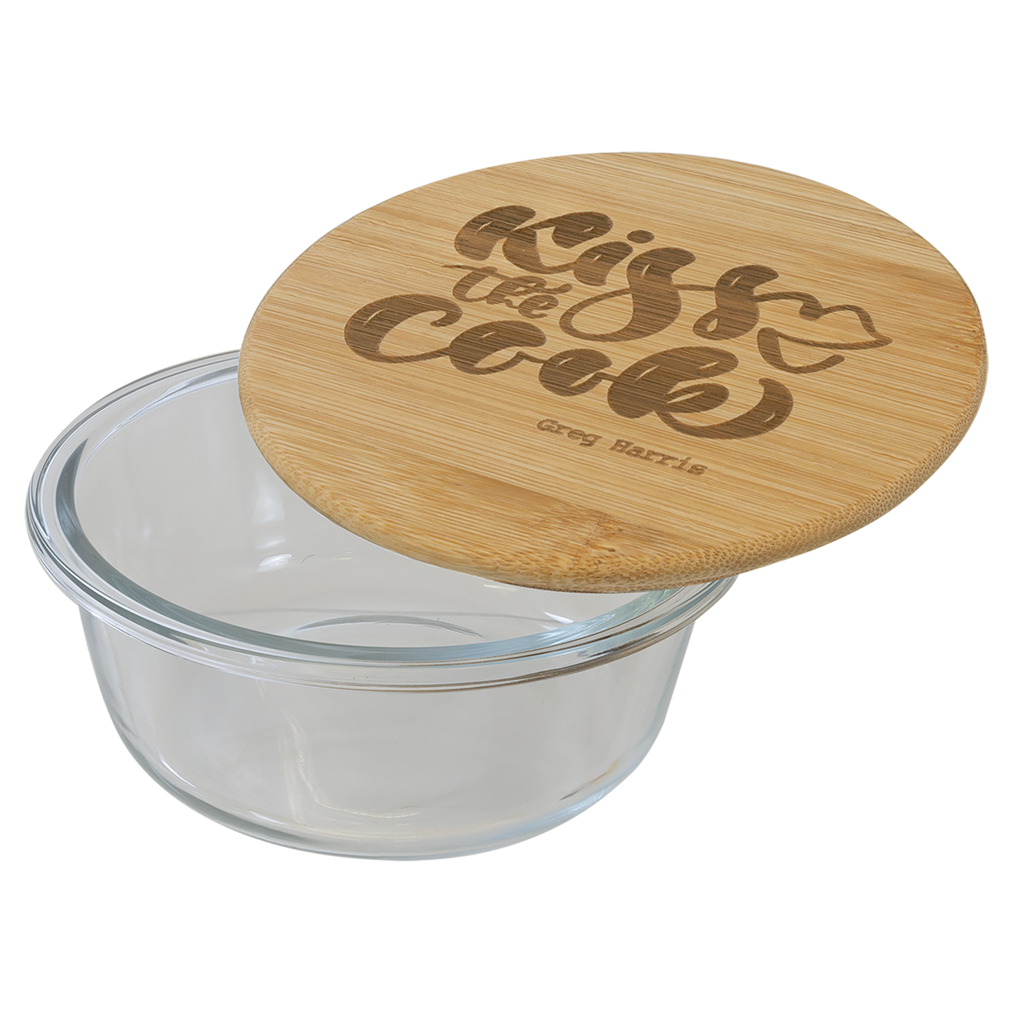 Square Glass Containers with Bamboo Lids
