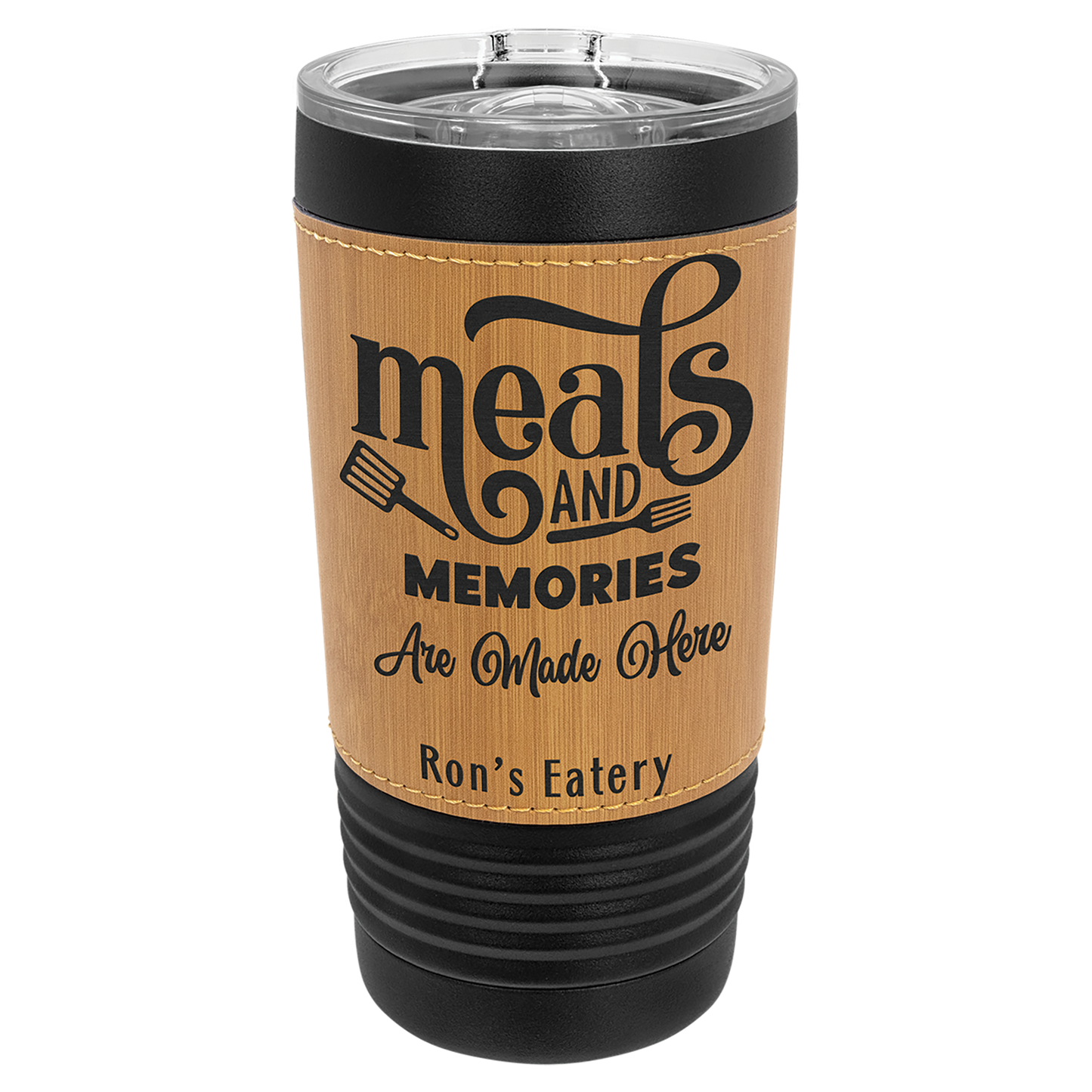 Black Polar Camel Leatherette 20 oz Tumblers
