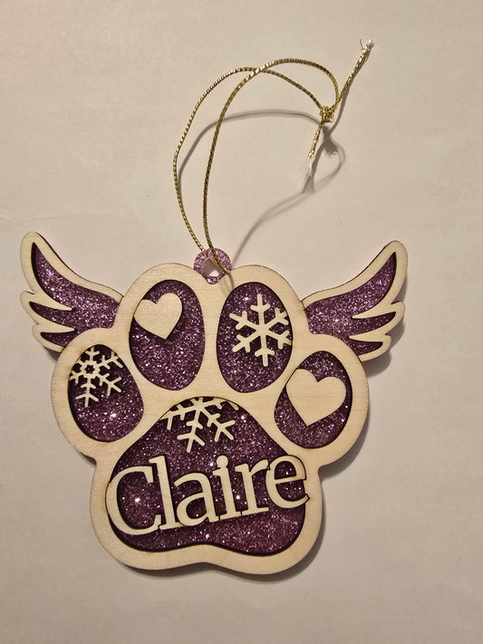 Paw Prints with pets name