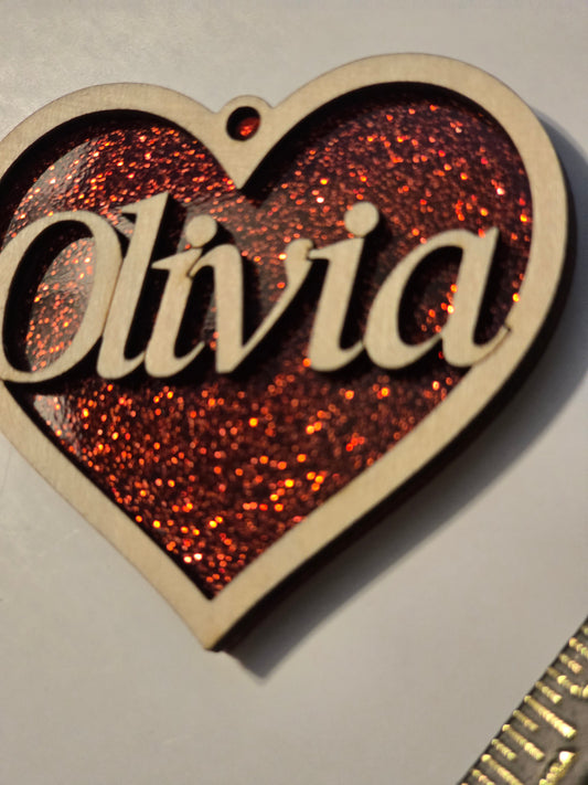 Heart Wood/Acrylic Gift
