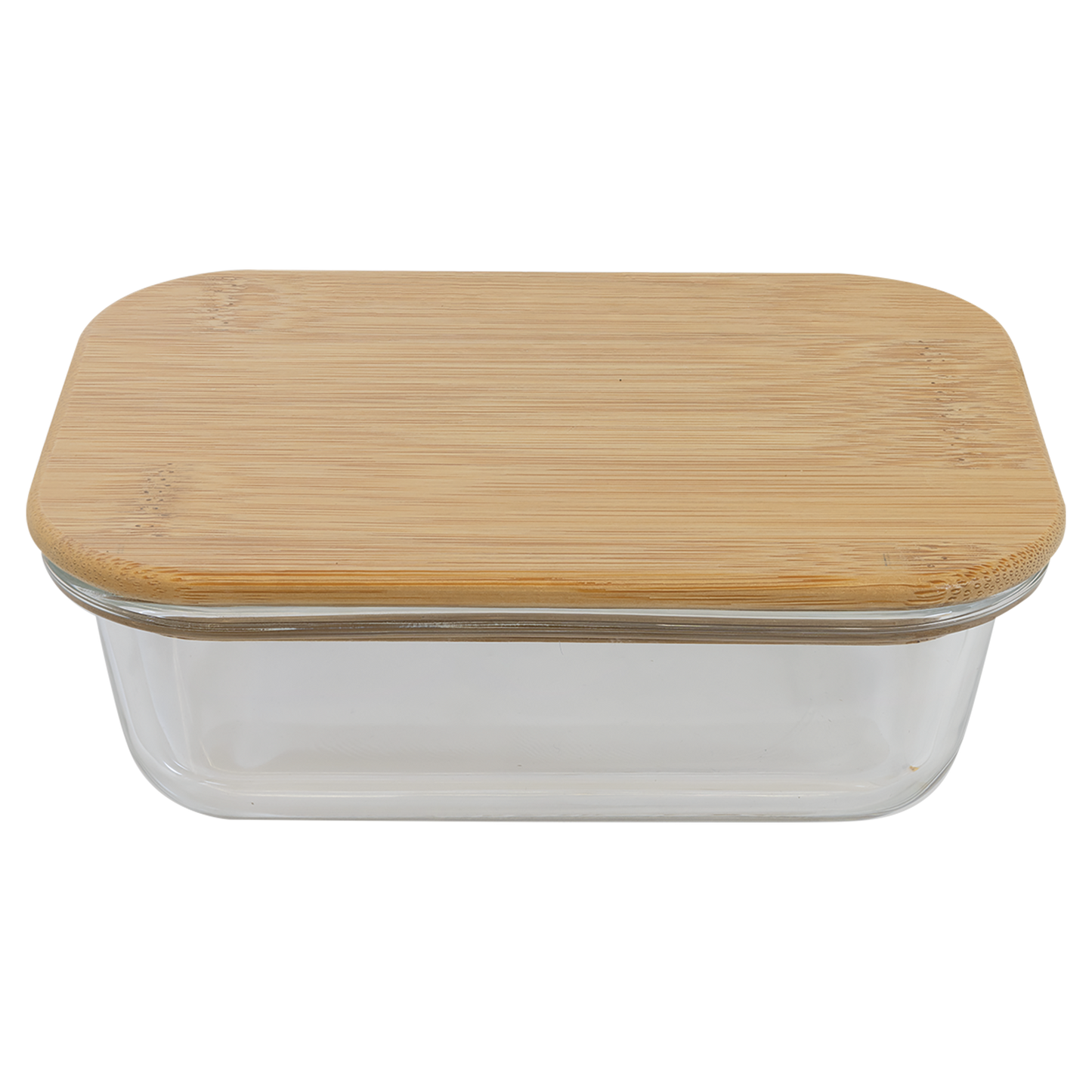 Square Glass Containers with Bamboo Lids