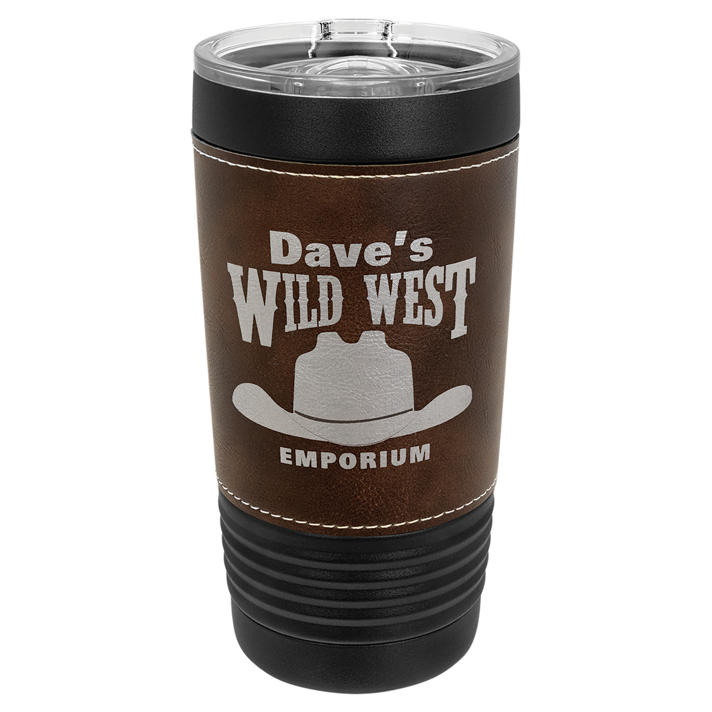 Black Polar Camel Leatherette 20 oz Tumblers