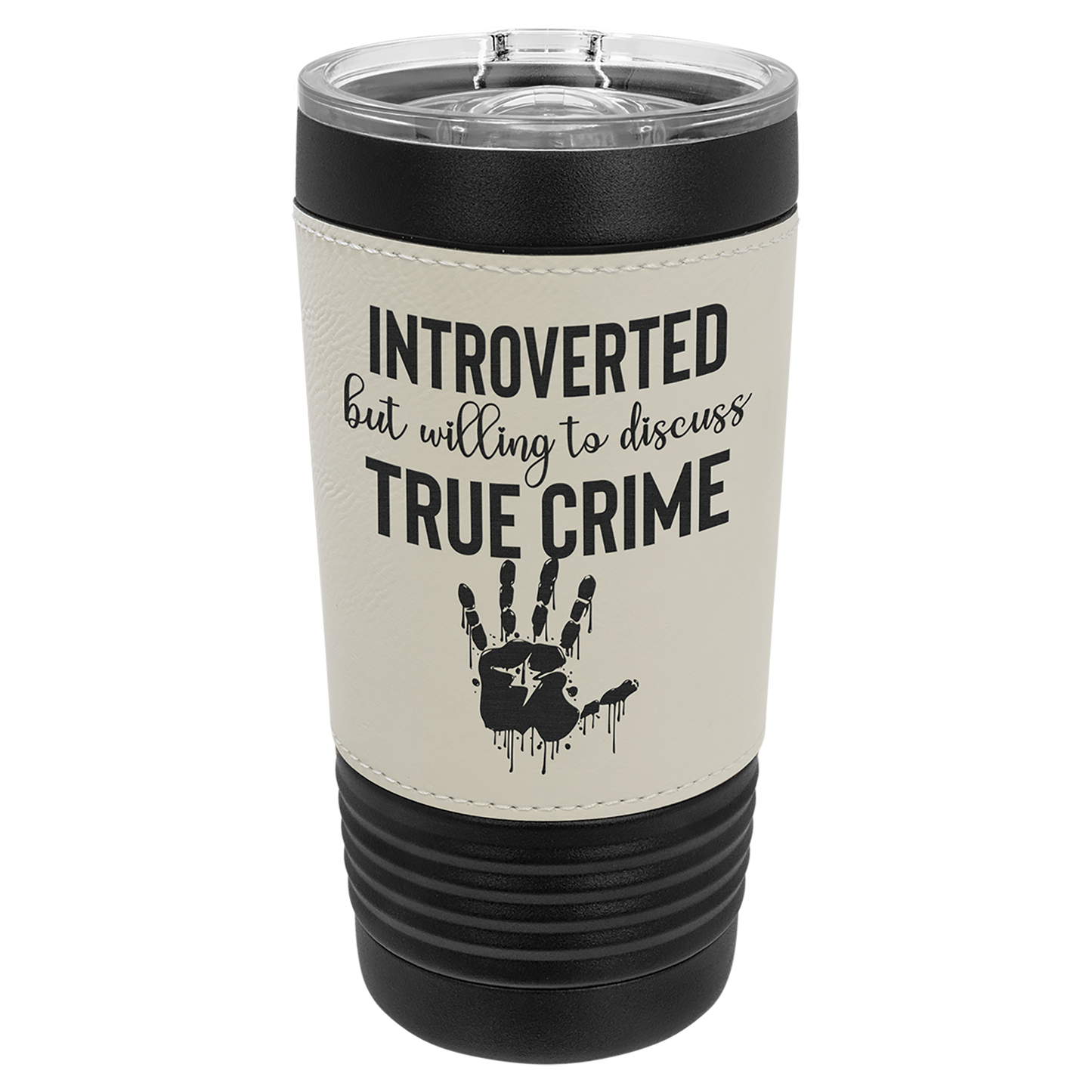 Black Polar Camel Leatherette 20 oz Tumblers