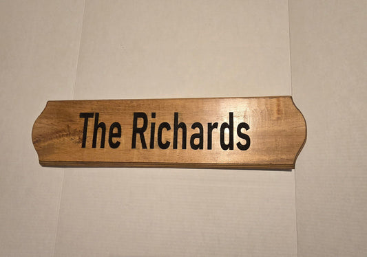 Wooden Name Signs for home